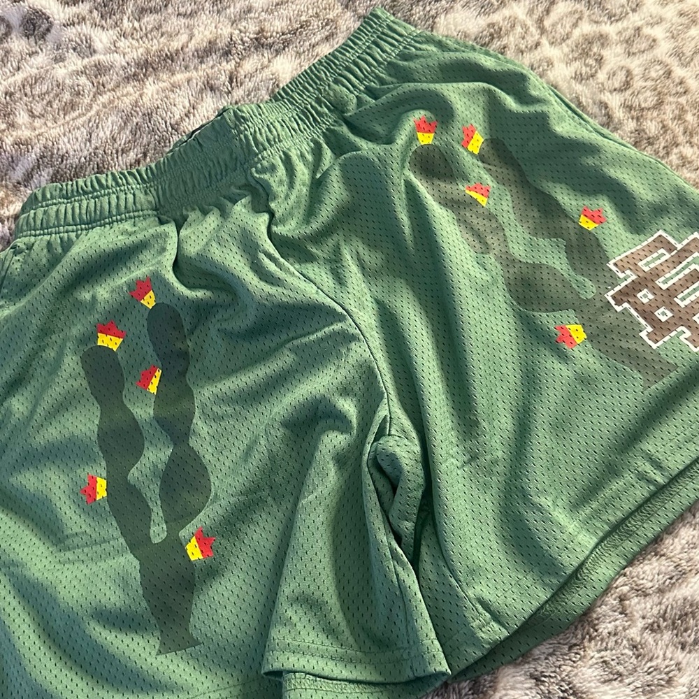 Eric Emanuel Green Mesh Shorts